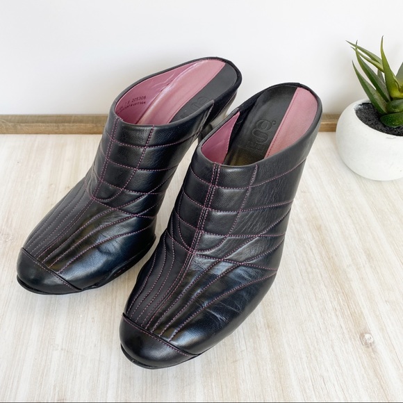 ✖️SOLD✖️•COLE HAAN• Nike G Series Leather Heeled Mules - Picture 2 of 13